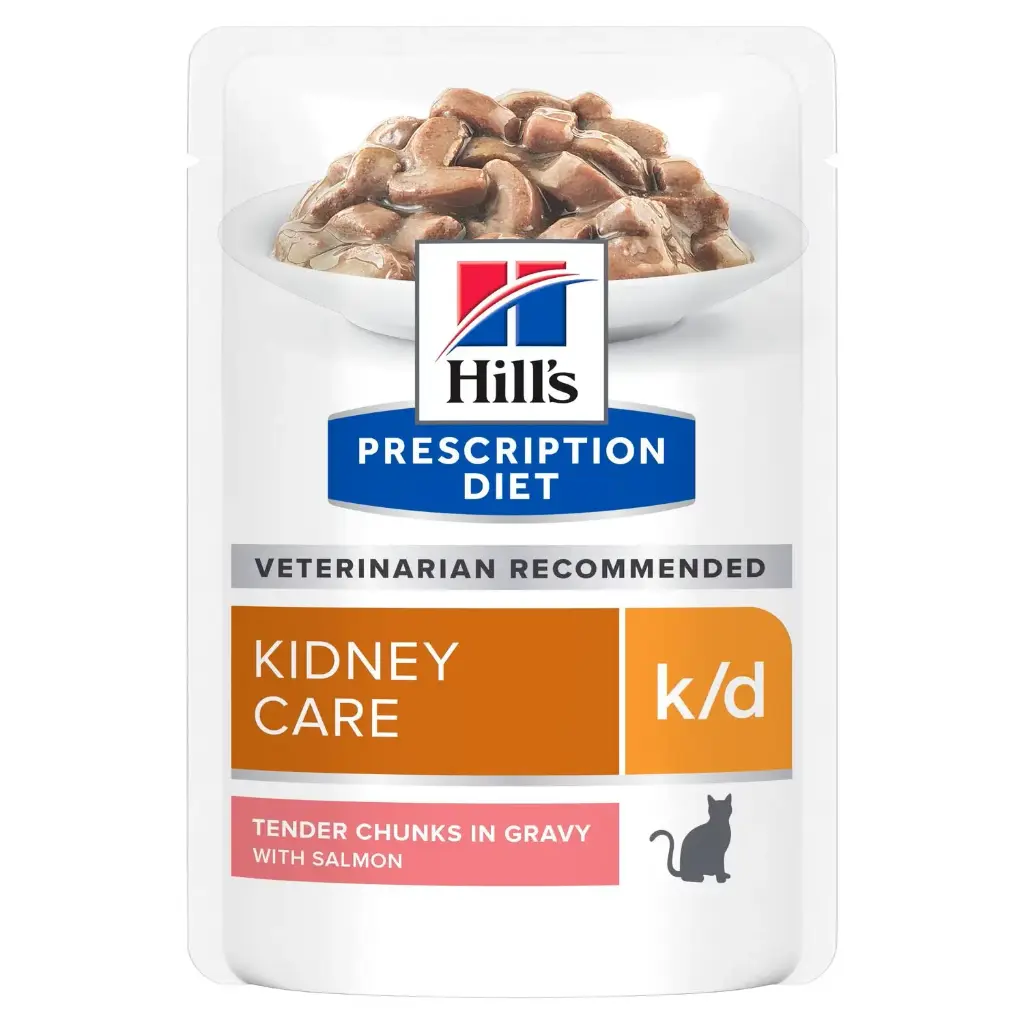 Feline k/d saumon (12 sachets 85 g) - Hill's Prescription Diet