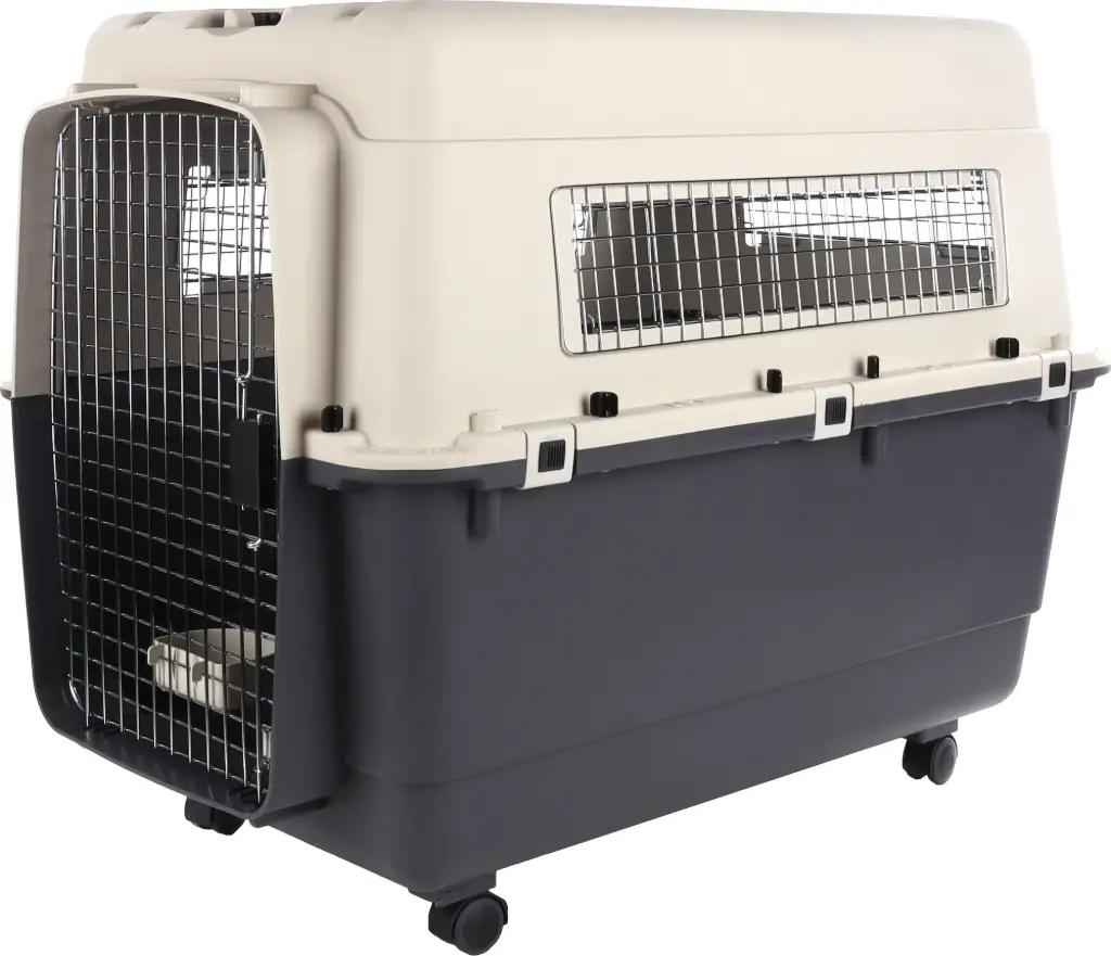 Cage de transport "Nomad" IATA pour chien (XXL) - Flamingo