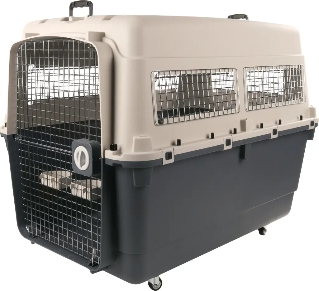 Cage de transport "Nomad" IATA pour chien (XXXL) - Flamingo