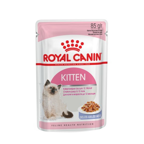 [4641] Feline Nutrition Kitten "en gelée" (12 sachets 85 g) - Royal Canin