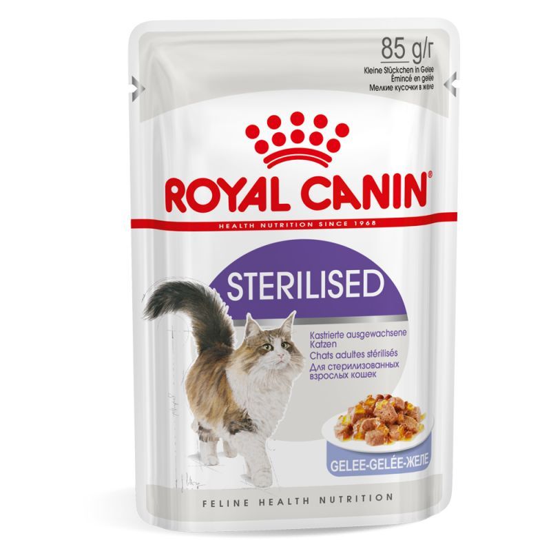 [4645_10096] Feline Nutrition Sterilised "en gelée" (12 sachets 85 g) - Royal Canin