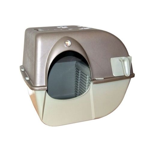 [5027_26480] Maison de toilette auto-nettoyante gris (taille L) - Omega Paw