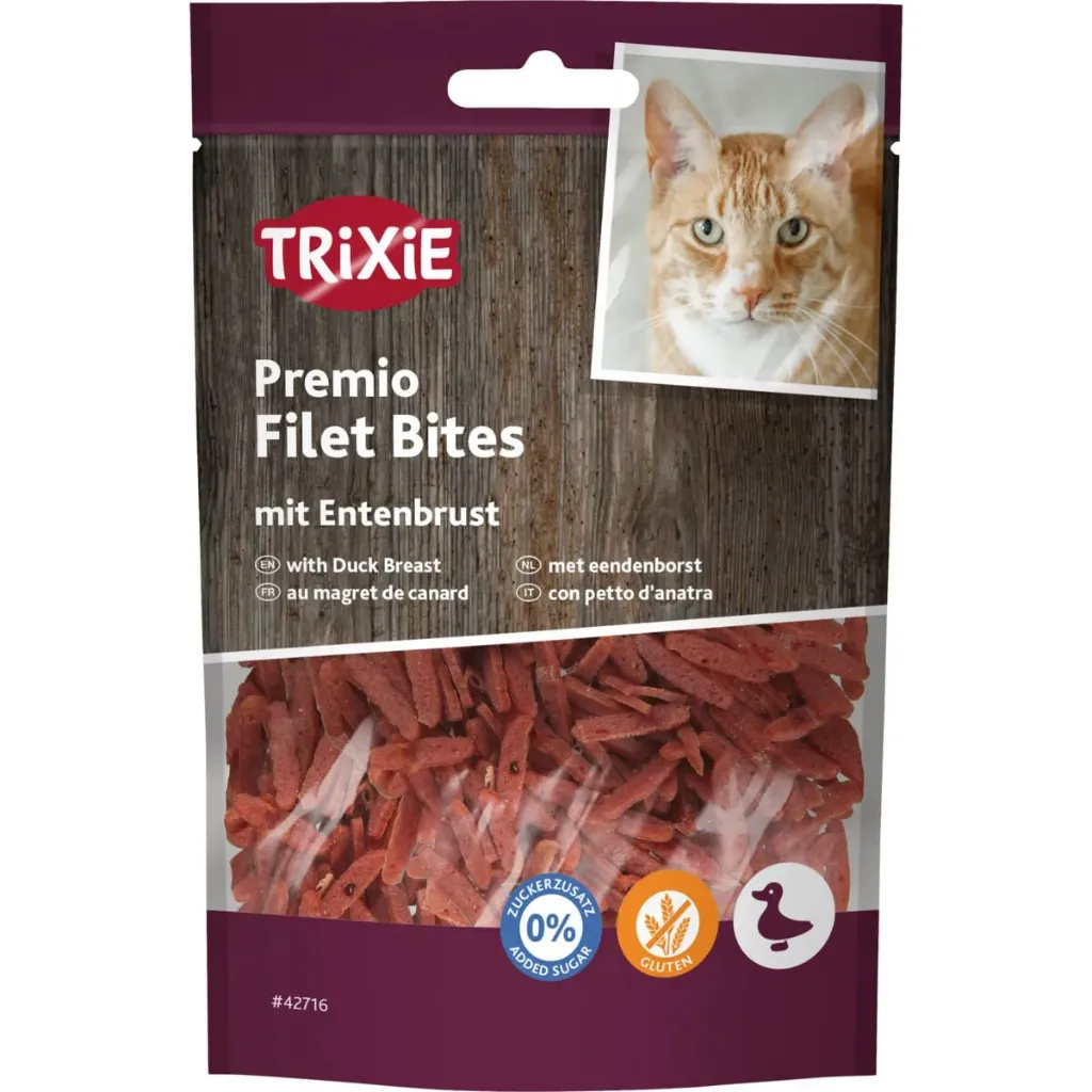 Friandises pour chat "Duck filet Bites" (50 g) - Trixie
