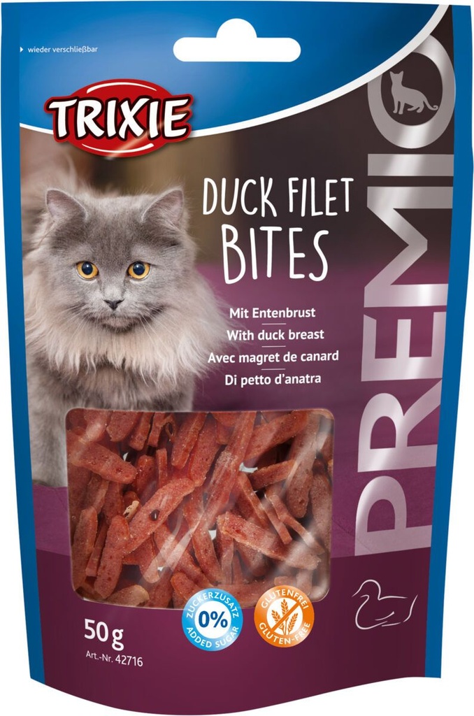 Friandises pour chat "Duck filet Bites" (50 g) - Trixie