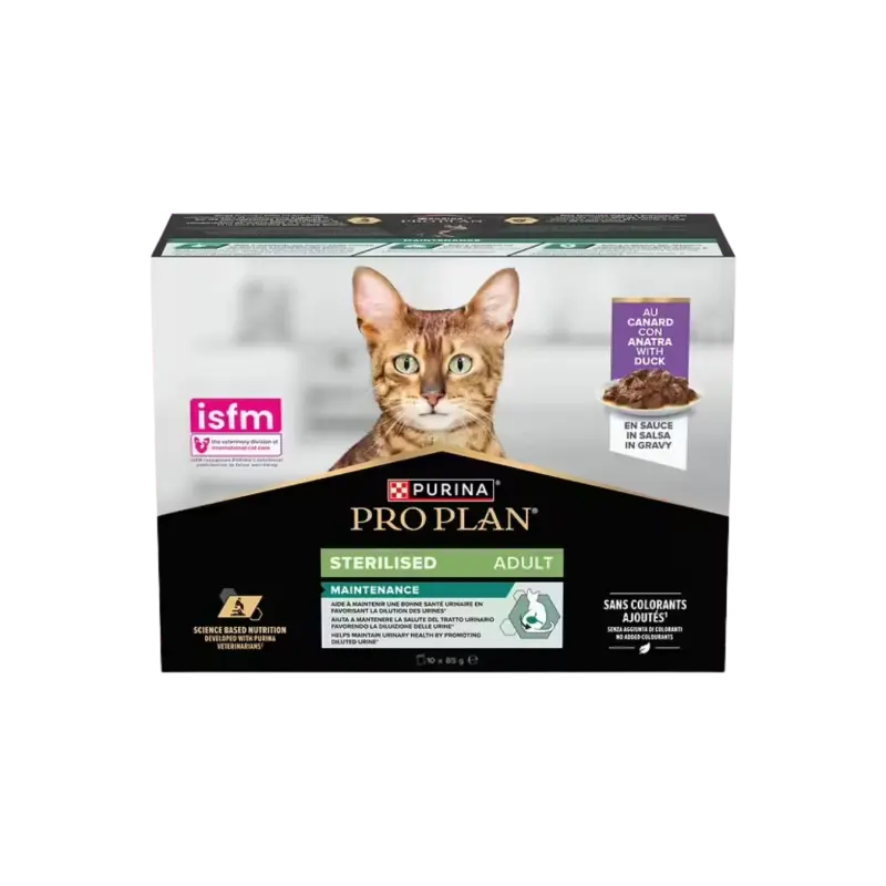 NutriSavour Cat Adult au Canard (10 sachets 85 g) - Pro Plan