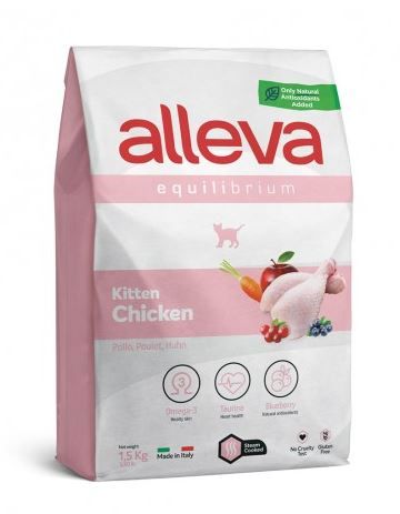 [52165-002] Croquettes Poulet Chaton (1.5 kg) - Alleva Equilibrium