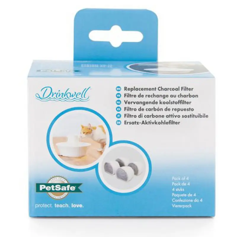 [5306] 4 filtres à charbon de rechange "Drinkwell Avalon/Pagoda"