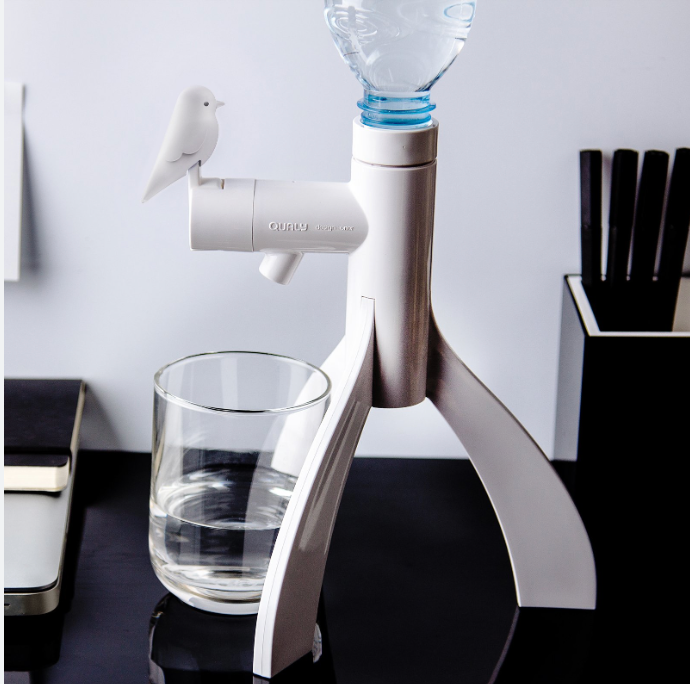 [5323_11458] Fontaine "Thirsty Bird Water Dispenser" (Blanc) - Qualy