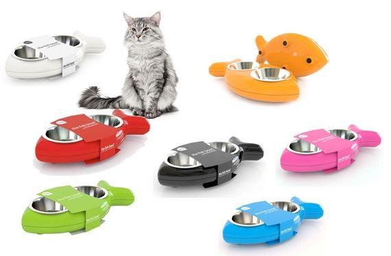 [5348_11479] Gamelle double "Poisson" (Rouge) - Hing