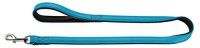 Laisse réglable "Capri" en cuir de boeuf nappa - Pétrole (Taille 2) - Hunter