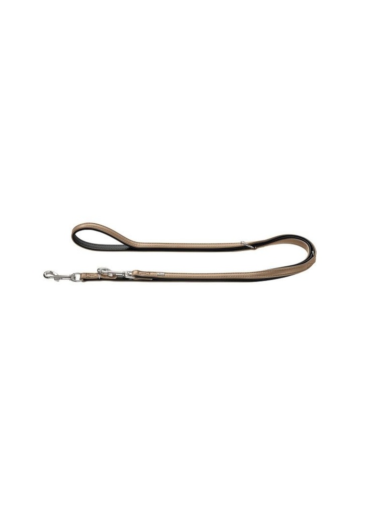 Laisse réglable "Capri" en cuir de boeuf nappa - Pierre (Taille 2) - Hunter