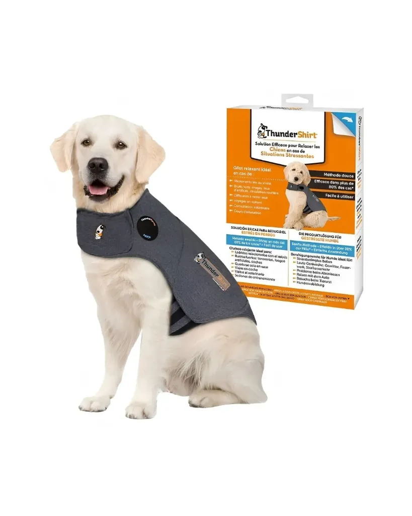 [53880-001] Gilet gris pour chien anti-stress (XL) - ThunderShirt