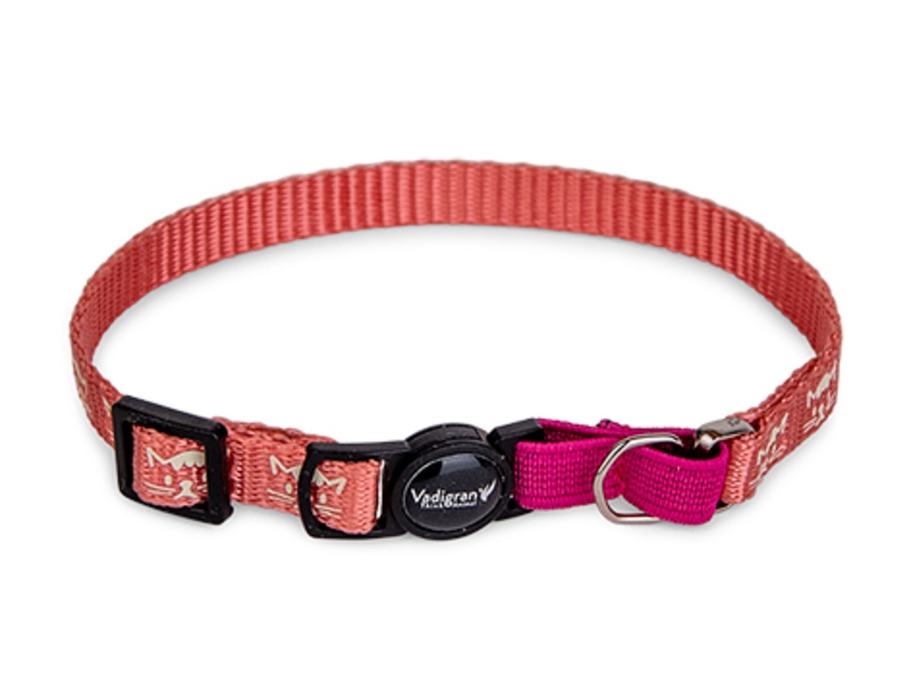 [53917-001] Collier chat Glow Up (Rose) - Vadigran