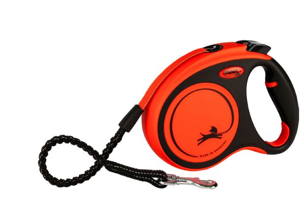 [53964-001] Flexi laisse à enrouleur Xtreme Tape Orange (L) - Flamingo