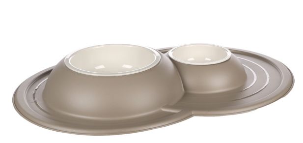 Gamelle pour la nourriture et l'eau Maico Taupe - Flamingo