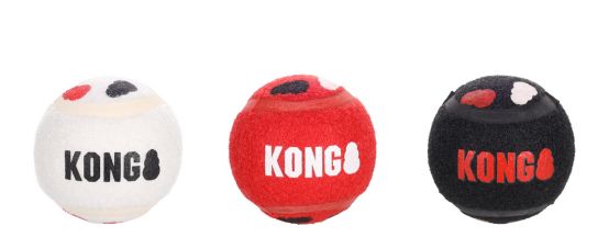 Jouet KONG signature mélange balle (M) - Flamingo