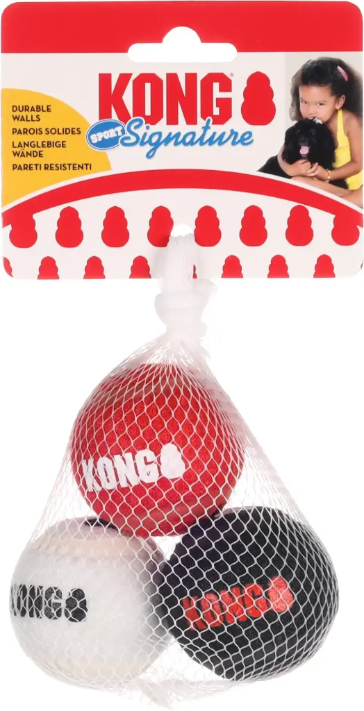 Jouet KONG signature mélange balle (S : 3 balles de 5.1 cm) - KONG