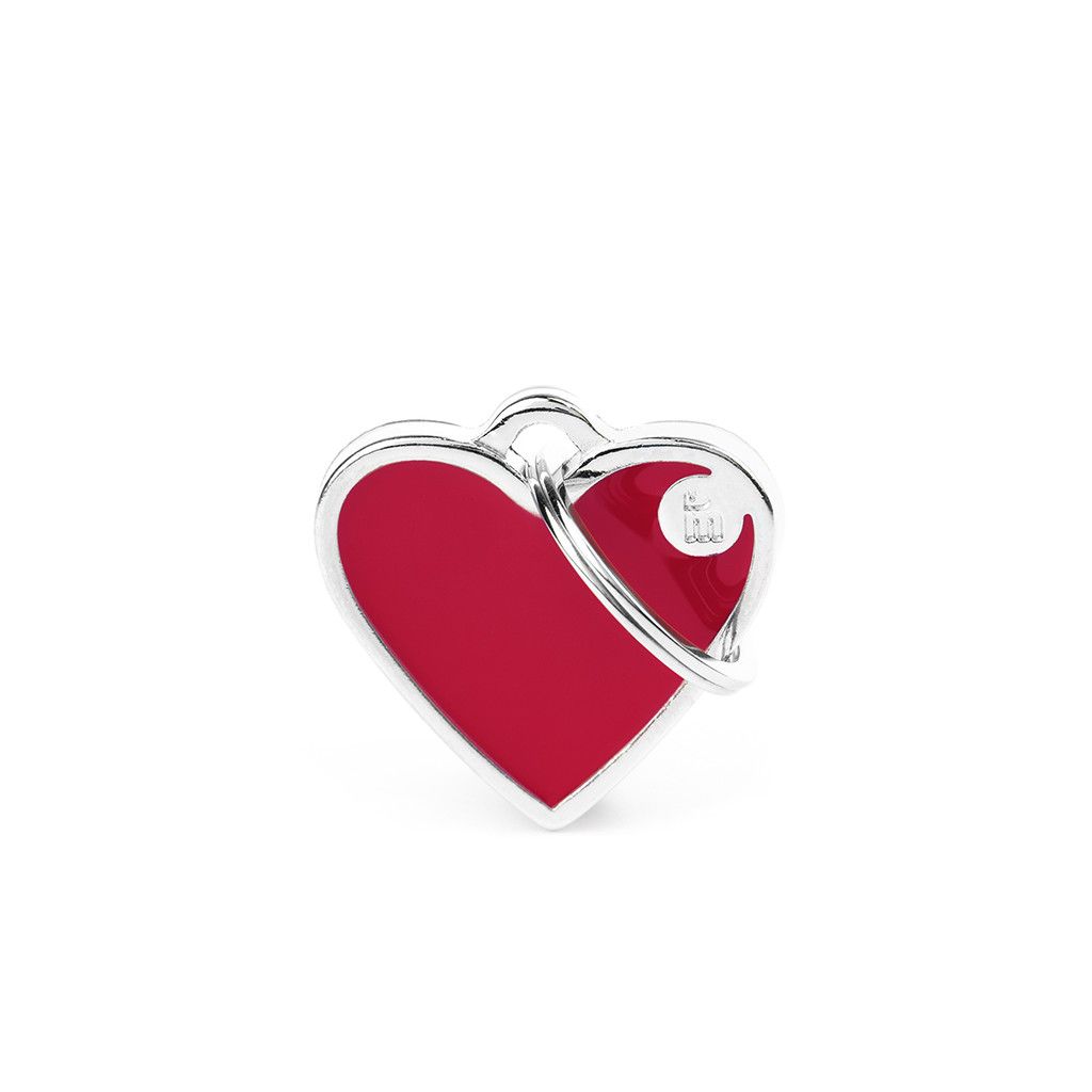 Médaille coeur rouge Handmade Basic - MyFamily