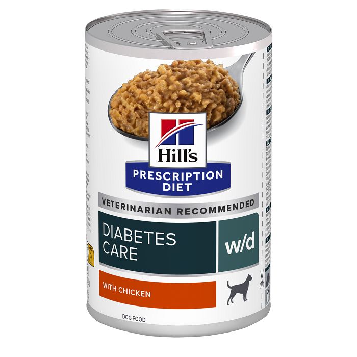 Canine Diet W/D Diabetes au poulet (12 boîtes 370 g) - Hill's Prescription Diet