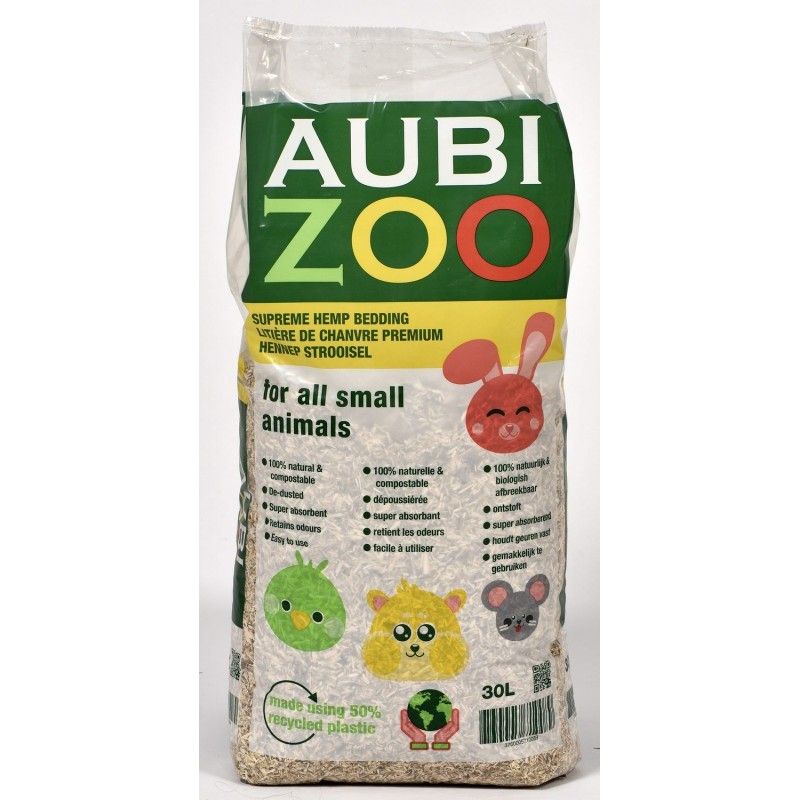 [54056-001] Litière au chanvre (30 litres) - AUBIZOO
