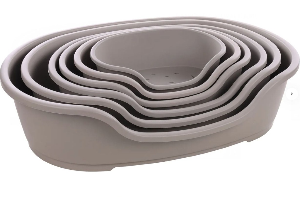 Panier Tuck Ovale Gris (L) - Flamingo
