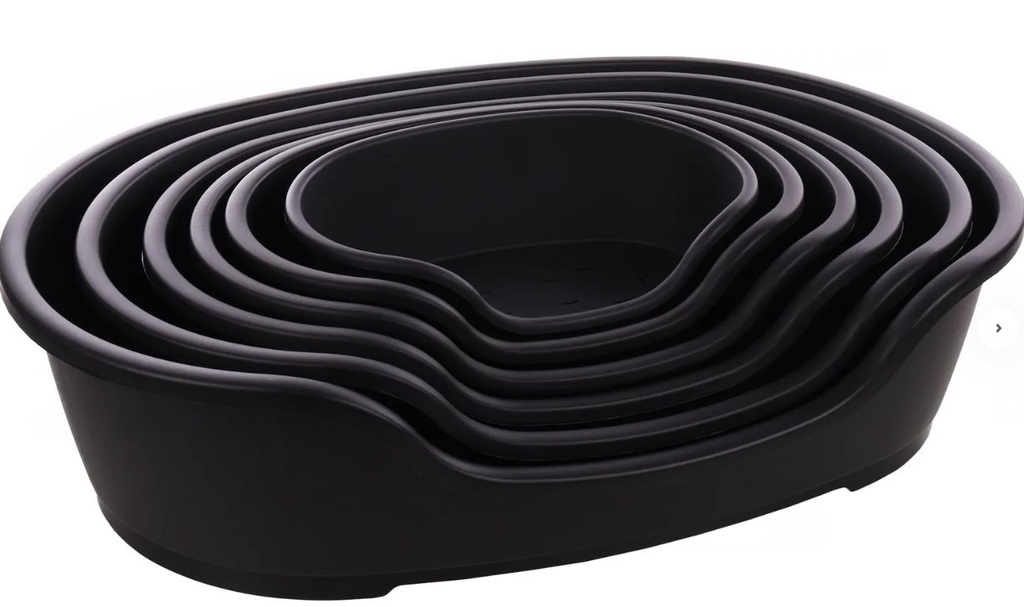 Panier Tuck Ovale Noir (S) - Flamingo