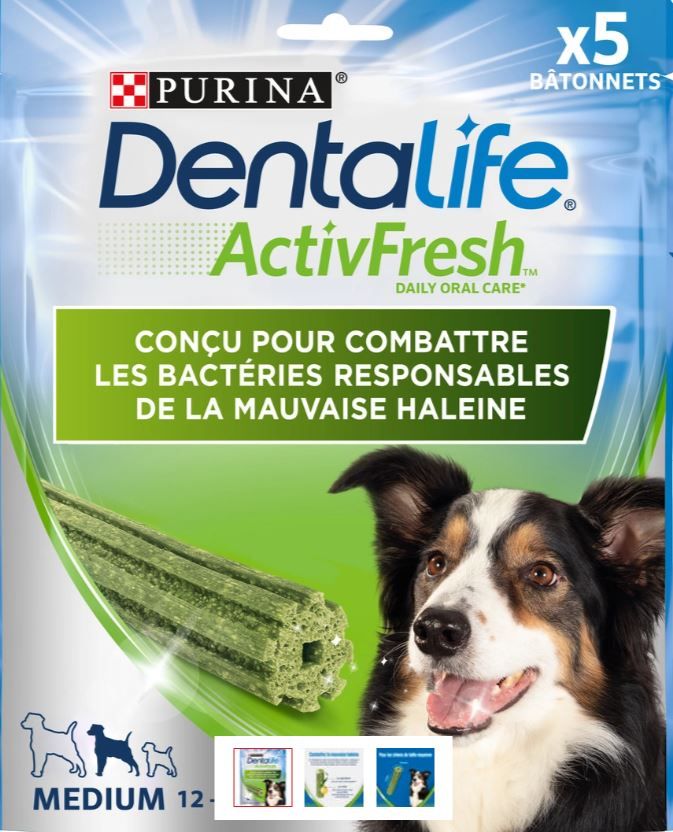 Bâtonnets à mâcher Dentalife ActivFresh (Taille 1) - Purina