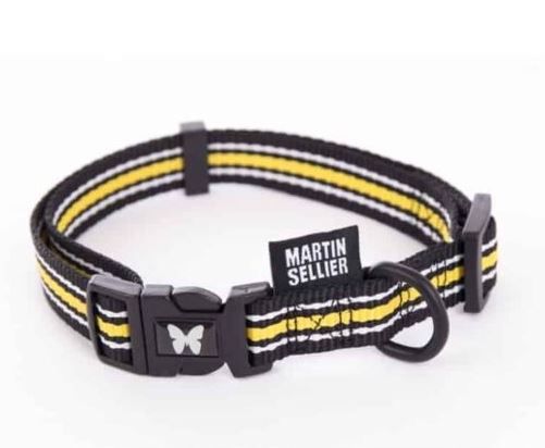 Collier réglable Trio - Jaune (Taille 4) - Martin Sellier