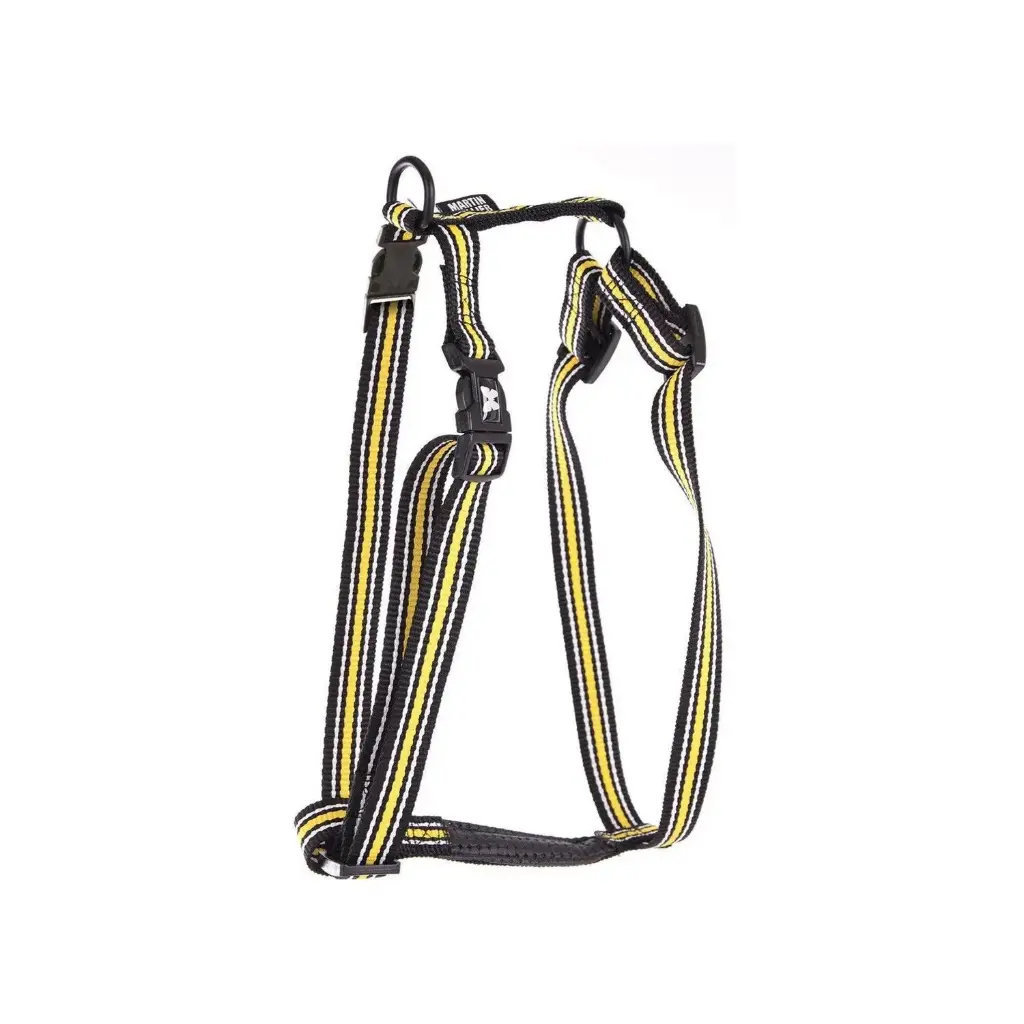 [54120-005] Harnais Trio réglable 2 boucles - Jaune (Taille 4) - Martin Sellier