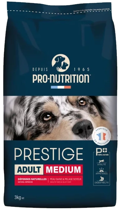 Prestige Chien Adult Medium (3 kg) - Pro-Nutrition Flatazor