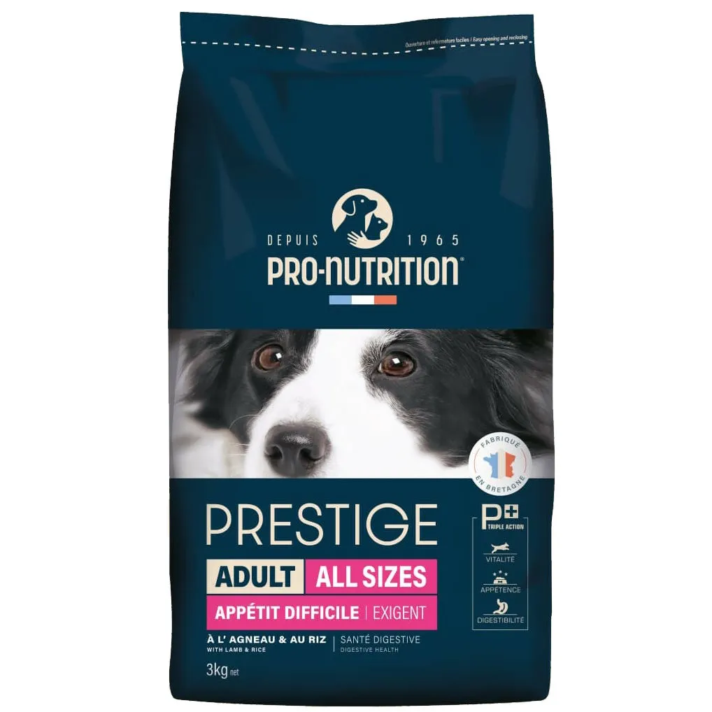 [54184-002] Prestige Chien Exigent (3 kg) - Pro-Nutrition Flatazor