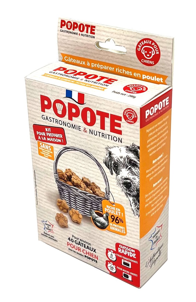 Kit de préparation Popote Chien au poulet - Brandy