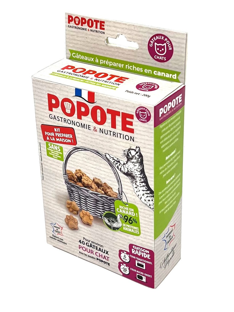 Kit de préparation Popote Chat au canard (200 g) - Brandy