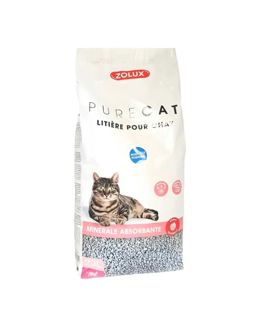 [54257-002] Litière Pure Cat absorbante parfumée (20 litres) - Zolux