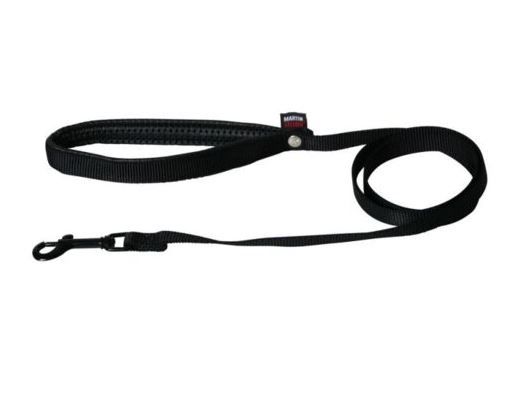 [54280-006] Laisse double épaisseur - Noir (Taille 2) - Martin Sellier