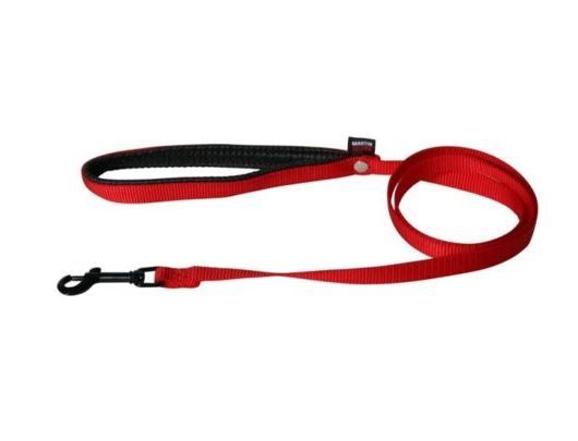 [54280-010] Laisse double épaisseur - Rouge (Taille 1) - Martin Sellier