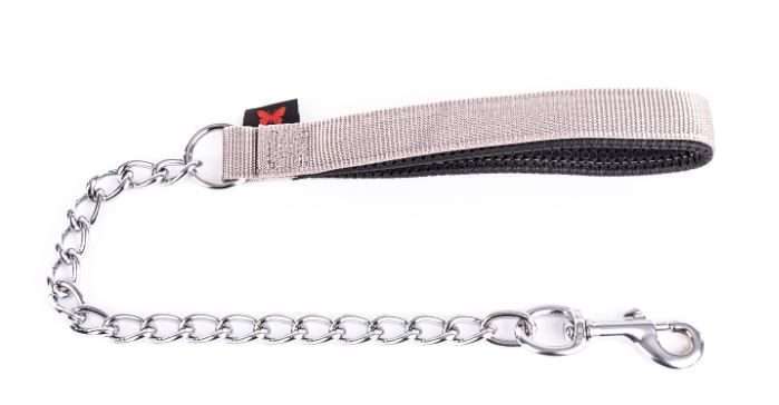 Laisse en chaîne fine - Gris (Taille 2) - Martin Sellier
