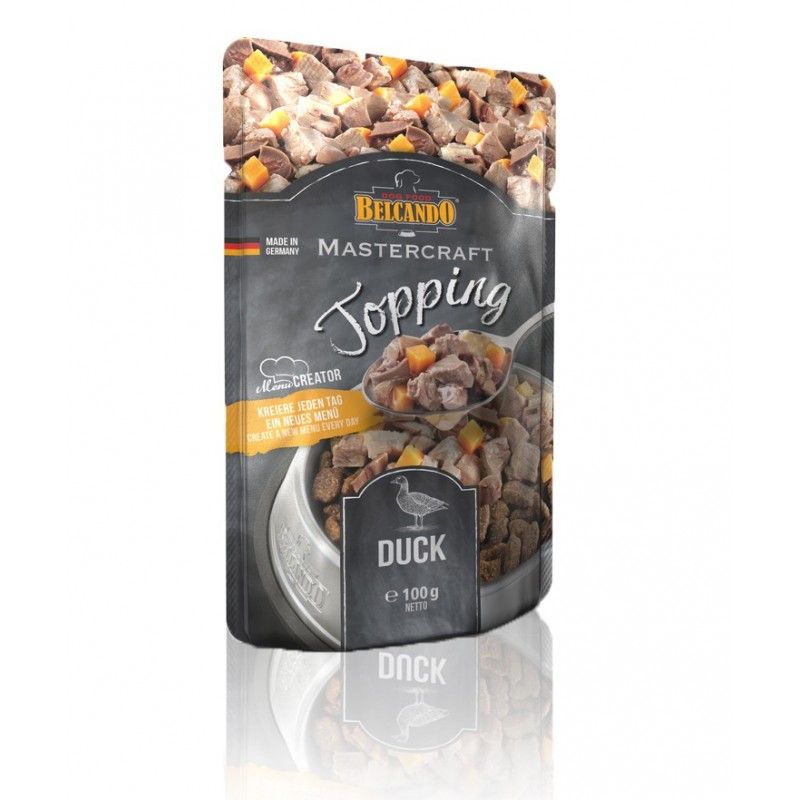 Topping MASTERCRAFT au canard avec patates douces (100 g) - Belcando