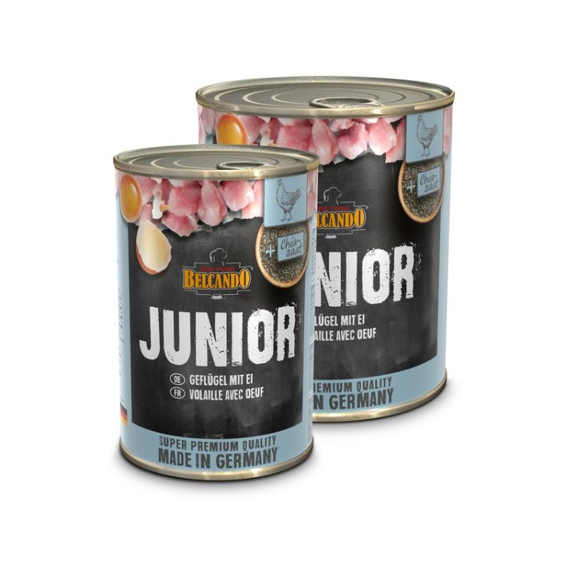 SUPER PREMIUM Junior Volaille avec oeuf (400 g) - Belcando
