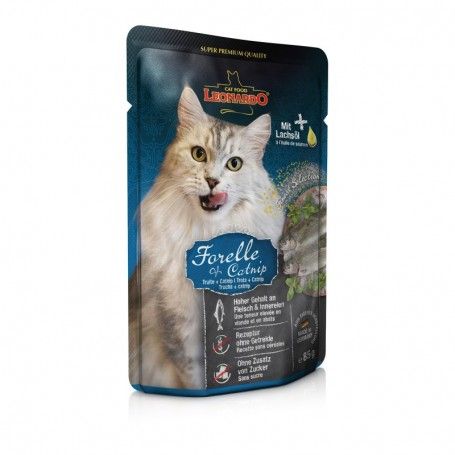 Sachet de nourriture pour chat - Volaille et Oeuf (85 g) - Léonardo