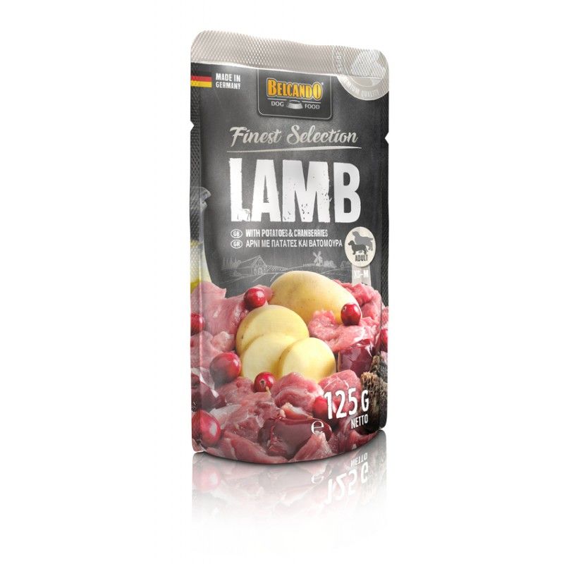 [54387-002] Sachet Finest Selection Agneau avec pommes de terre et canneberges (125 g) - Belcando