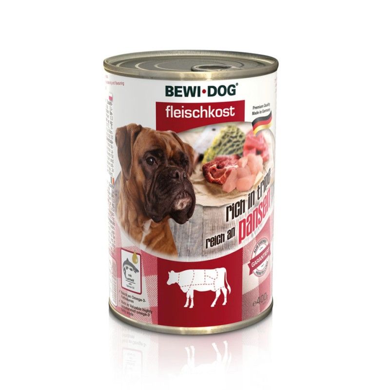 Patée pour chien en conserve riche en panse (400 g) - BewiDog