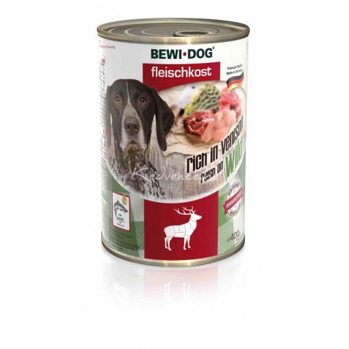 Patée pour chien riche en gibier (400 g) - BewiDog