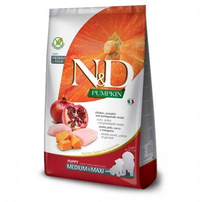 Potiron, poulet & grenade Chiot Medium & Maxi (12 kg) - Farmina