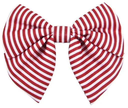 [54637] Noeud papillon rayé rouge - Ferribiella