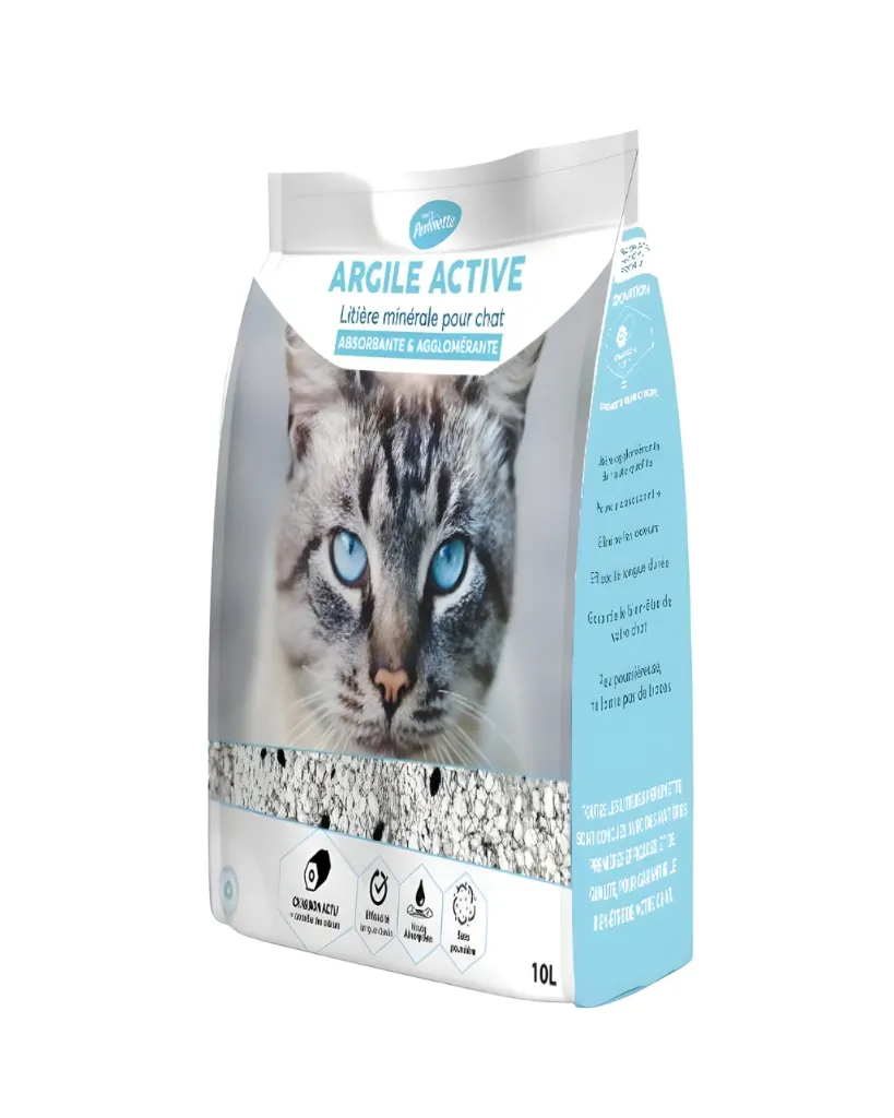 Litière Perlinette minérale argile active (10 litres) - Demavic