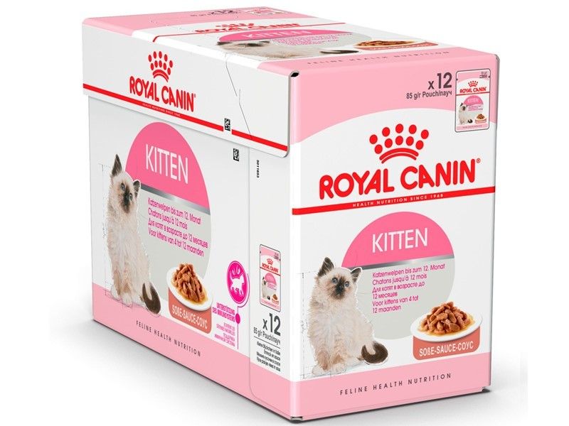 Offre Feline nutrition Kitten en sauce (12 sachets 85 g dont 4 offerts) - Royal Canin