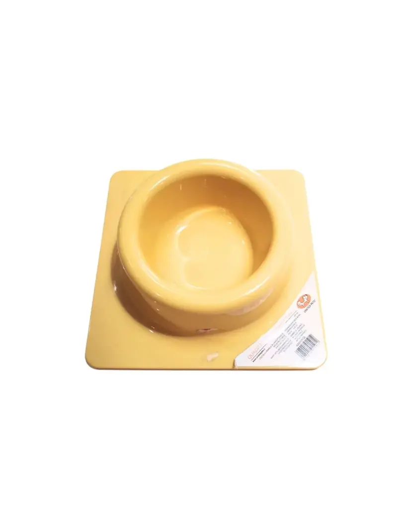[5470] Gamelle "Quadra" jaune Ø 20 cm - United Pets