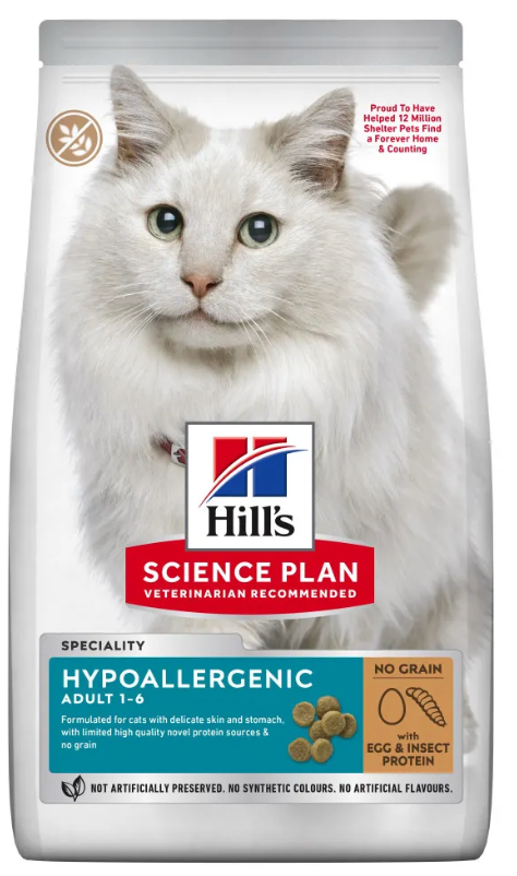 [54734-001] Hypoallergenic Croquettes pour chat Adulte (1.5 kg) - Hill's Science Plan