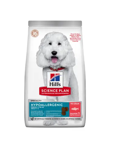 Chien Adulte Hypoallergenic Medium Saumon (2.5 kg) - Hill's Science Plan